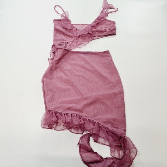 MORE TO COME Payton Ruffle Dress in Pink - Picture 2 of 12